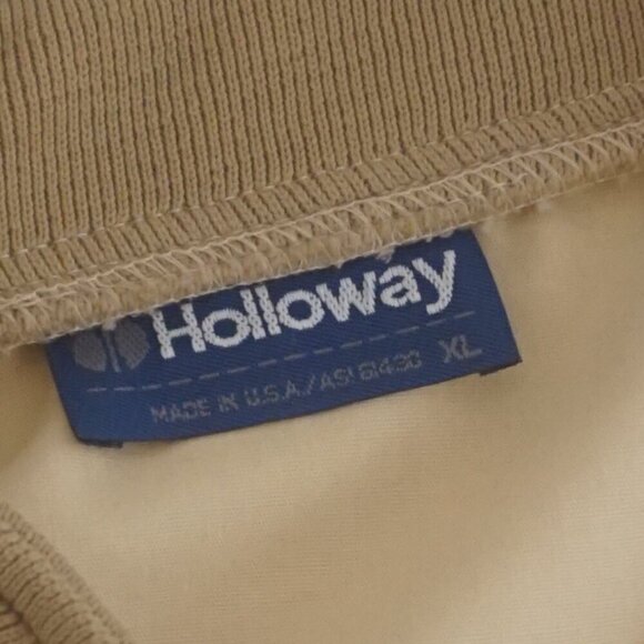 Vintage '80s General Motors Beige Zip Up Bomber Style Jacket XL By Holloway - Picture 10 of 11